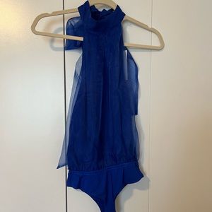 NWT Halter Open Back Bodysuit